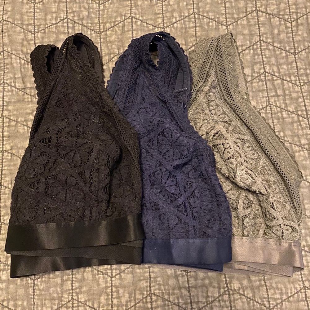 3 Aerie bralettes